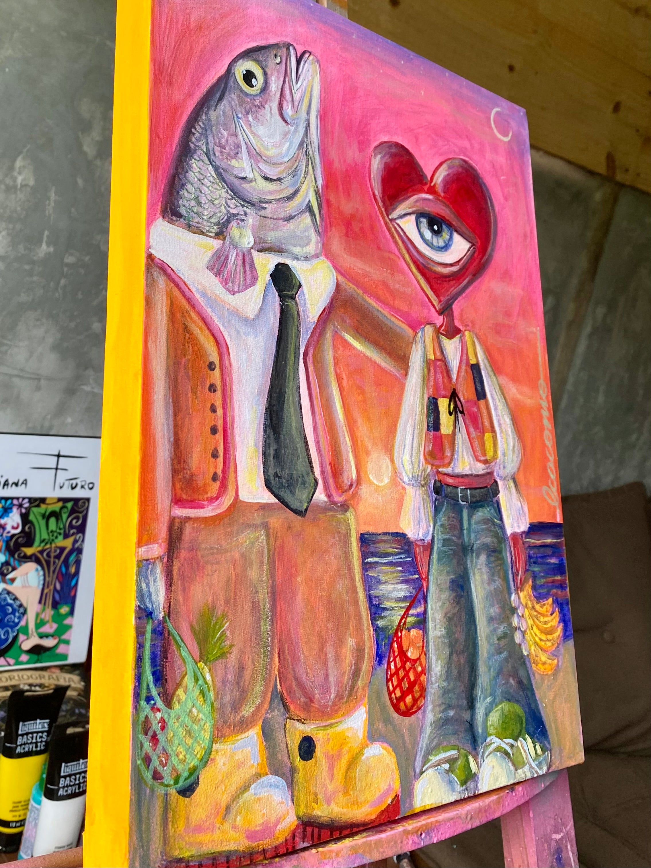 Quadro O Peixe Morre Pela Boca