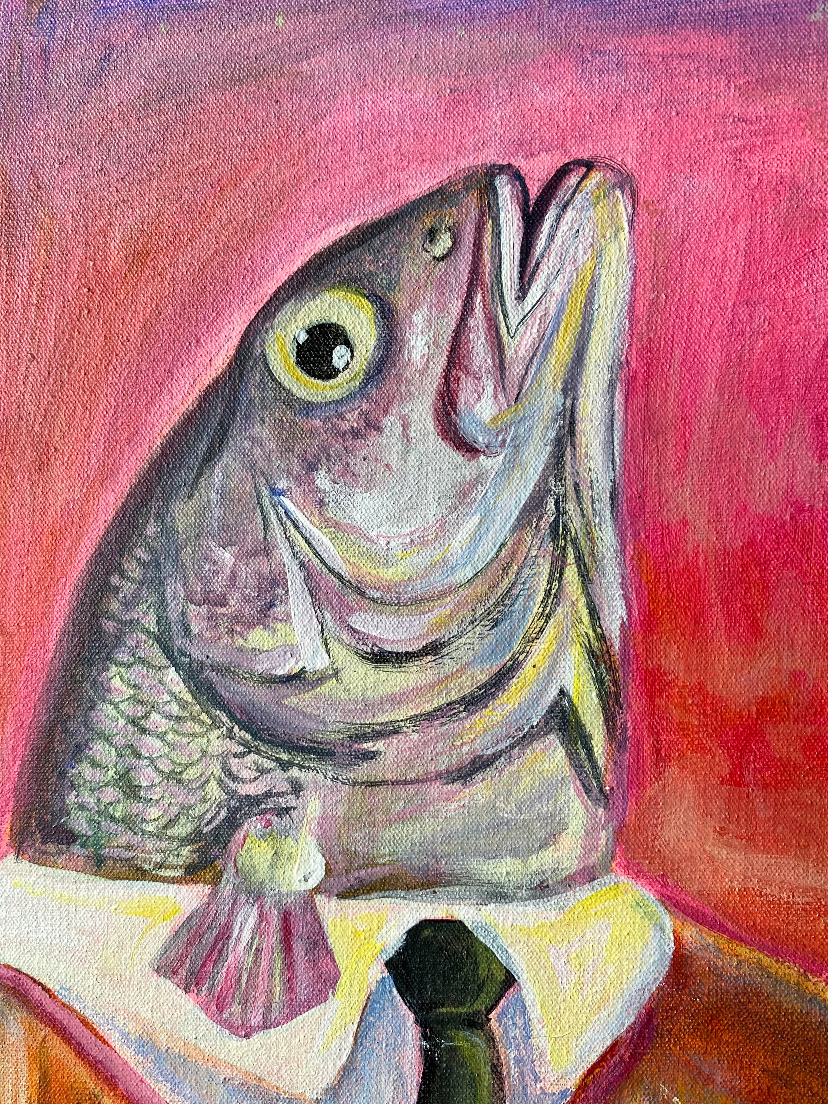 Quadro O Peixe Morre Pela Boca